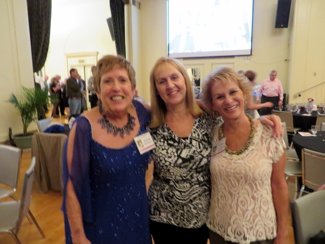 Deeana McLemore, Debbie Cotton and Kathy Cotton at 50th Reunion.  Friends since age 3.